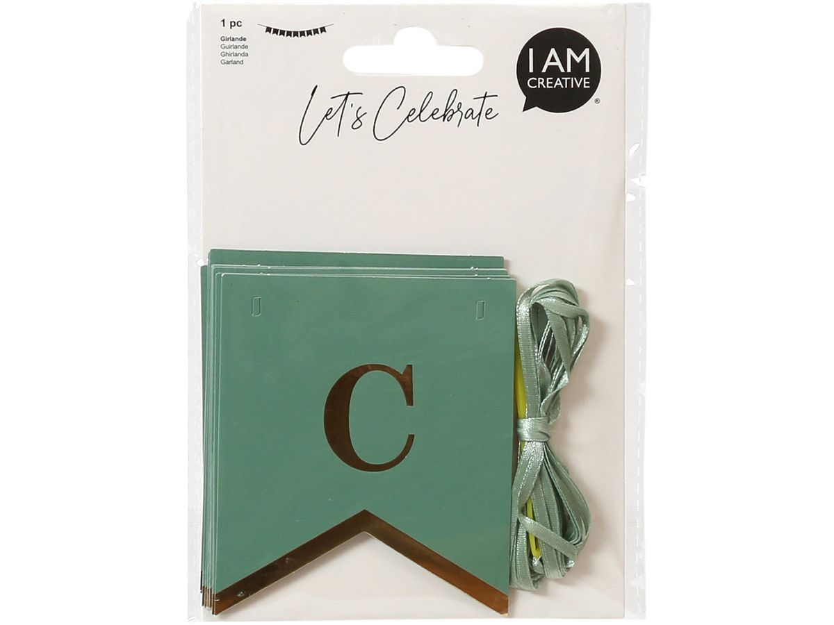 I AM CREATIVE Mini Wimpel Celebrate2m 6010.974 mint (7611983208463)