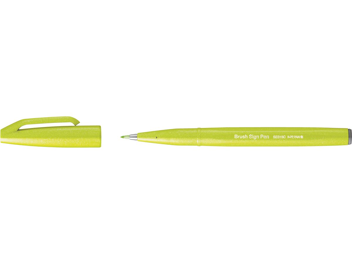 PENTEL Brush Sign Pen SES15C-K2X verde lime (4902506412942)