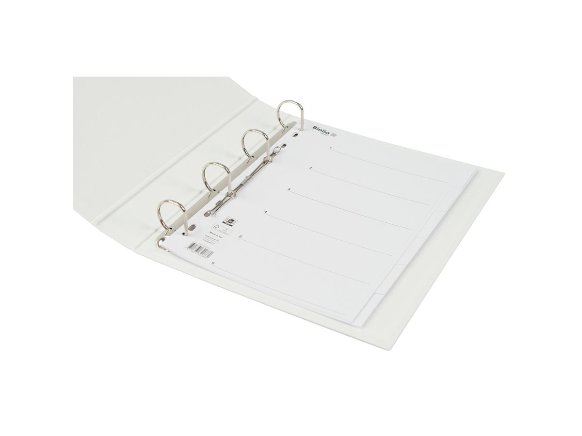 BIELLA Répertoires carton A4 46540601U blanc 6 pcs. (7611365322862)