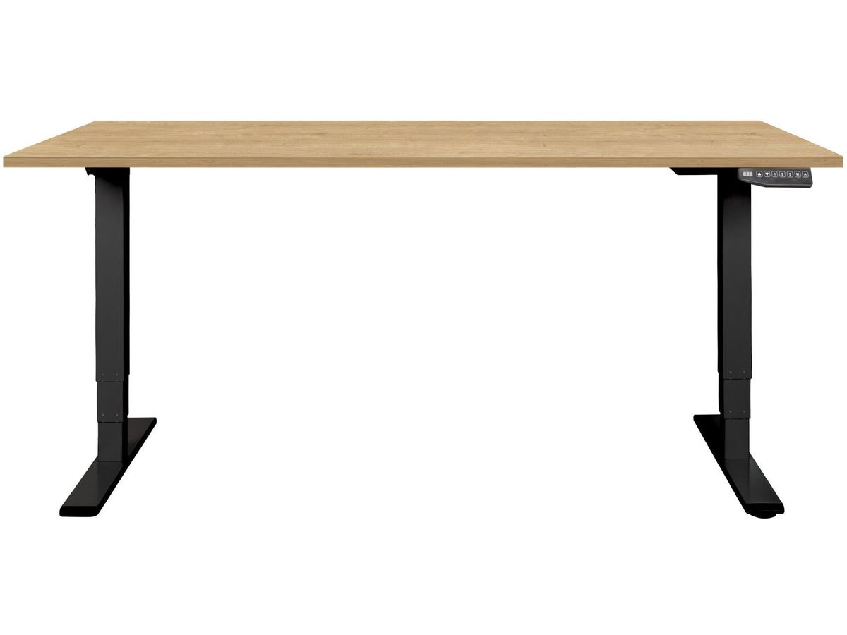 CONTINI Table de bureau 180x80cm 108176 chêne/noir, ET225E (9470108176005)