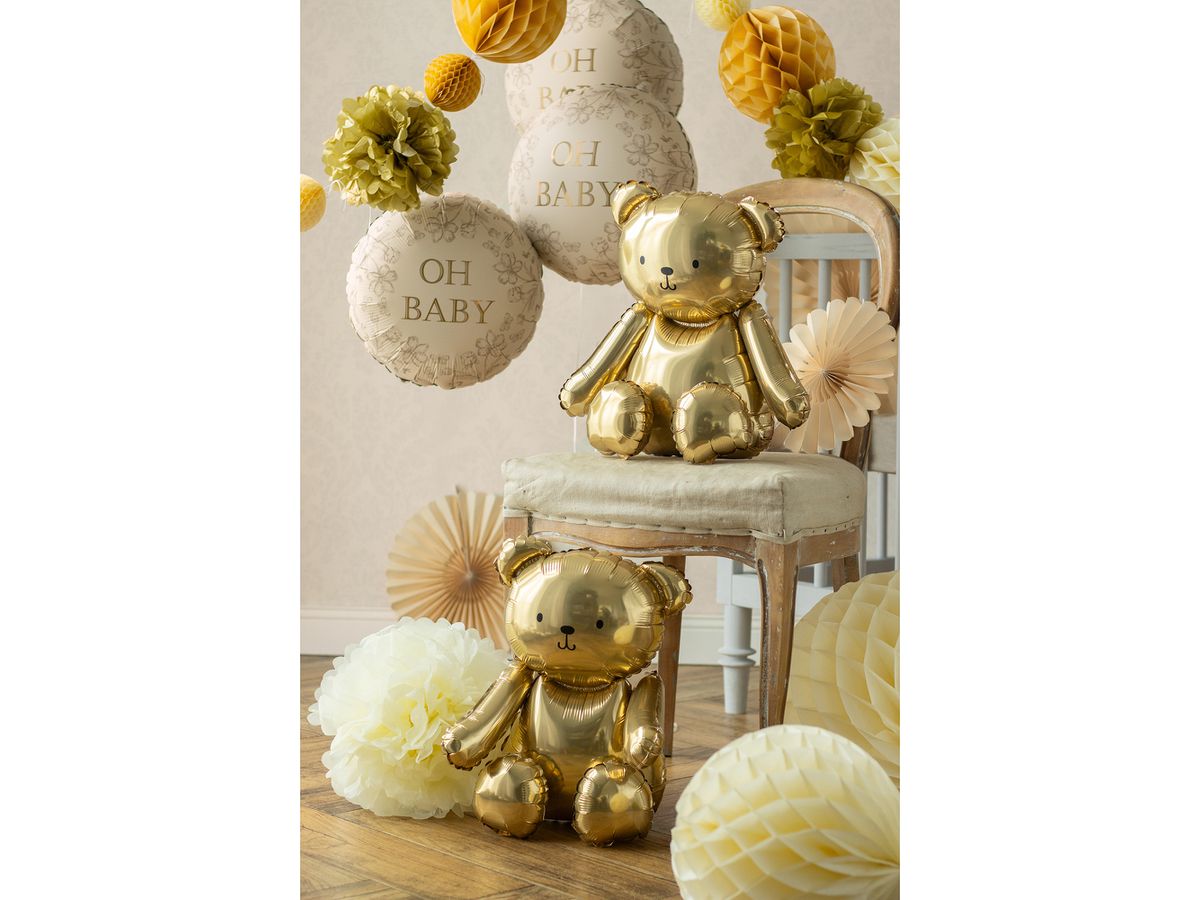 PARTYDECO Palloncino in foil 42cm FB286-019 Orso oro (5904555086517)