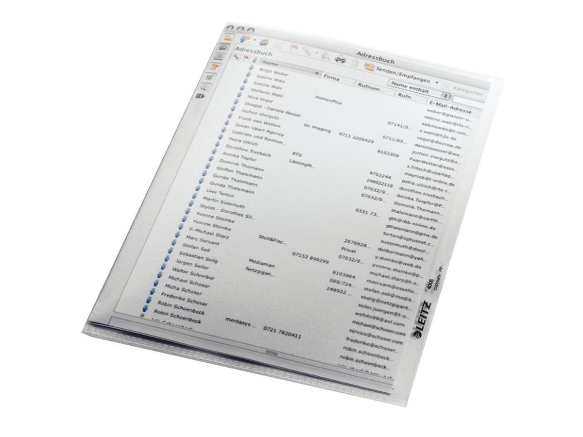 LEITZ Dossier PP A5 40050003 0,13 mm grain 100 pcs. (4002432432721)