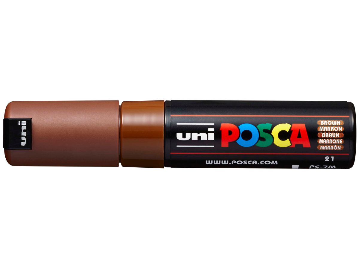 POSCA Marker 4.5-5.5mm PC-7M BROWN braun, Rundspitze (4902778228371)