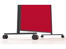 MAGNETOPLAN Design-Moderatorentafel VP 1181206 rot, Filz 1000x1800mm (4013695064185)