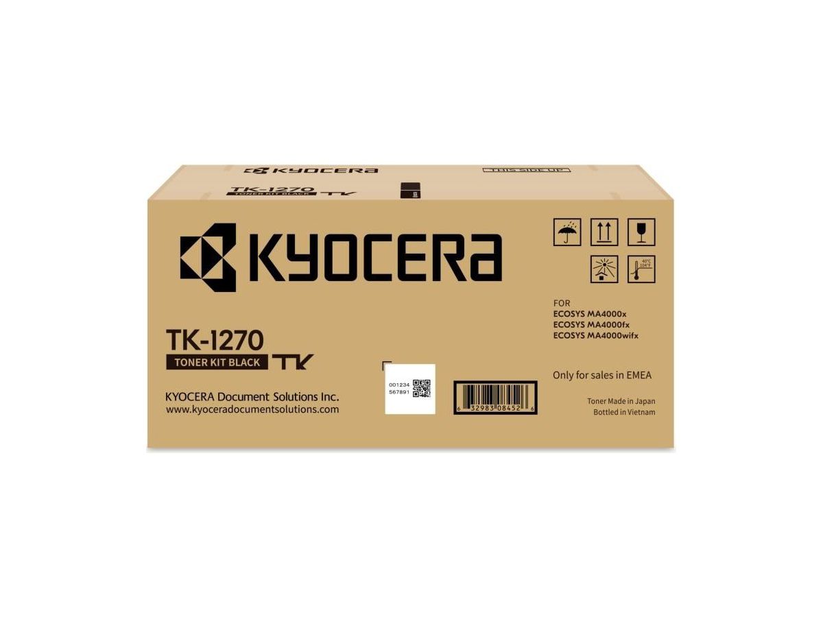 KYOCERA Toner-Modul schwarz TK-1270 Ecosys MA4000x 10'000 Seiten (0632983084526)