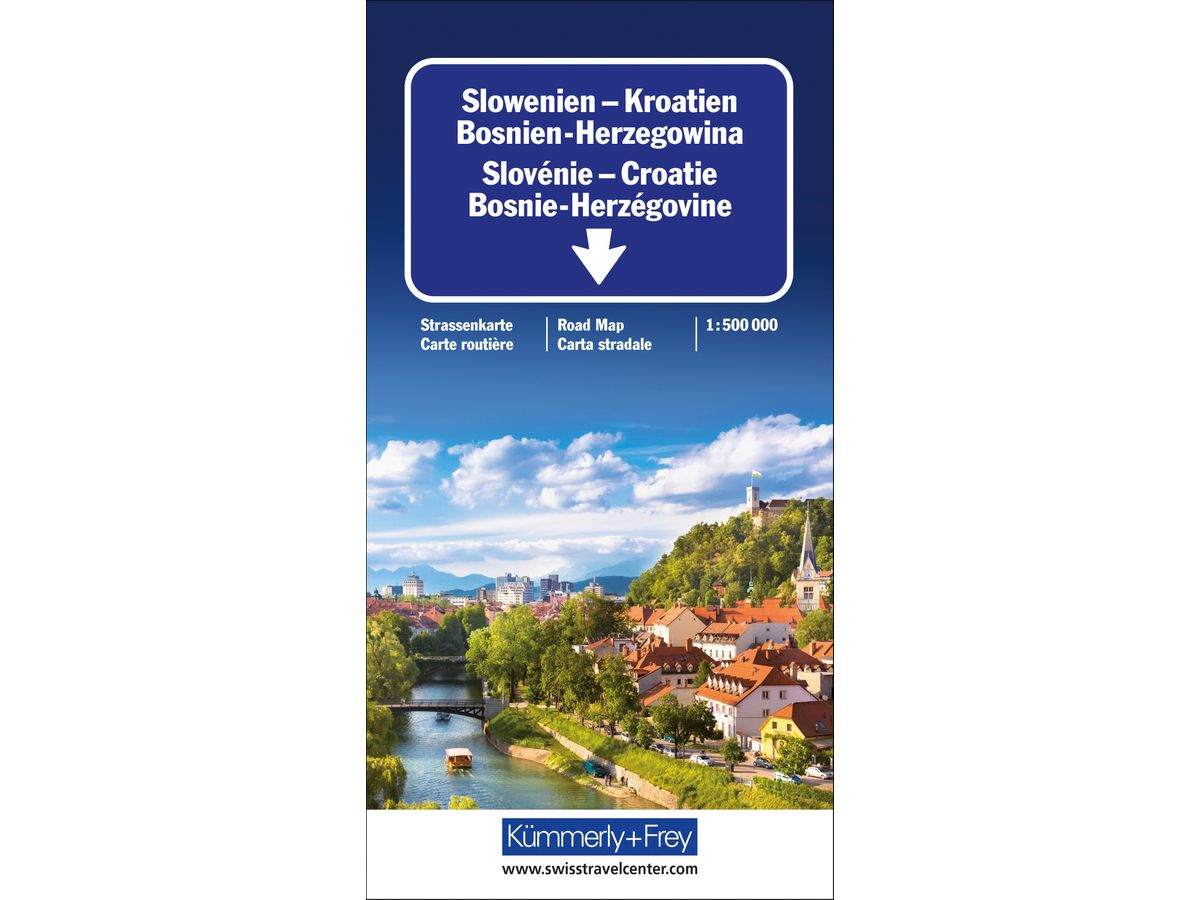 KÜMMERLY+FREY Carte routière 325901112 Kroatien, Slow. 1:500'000 (9783259018170)