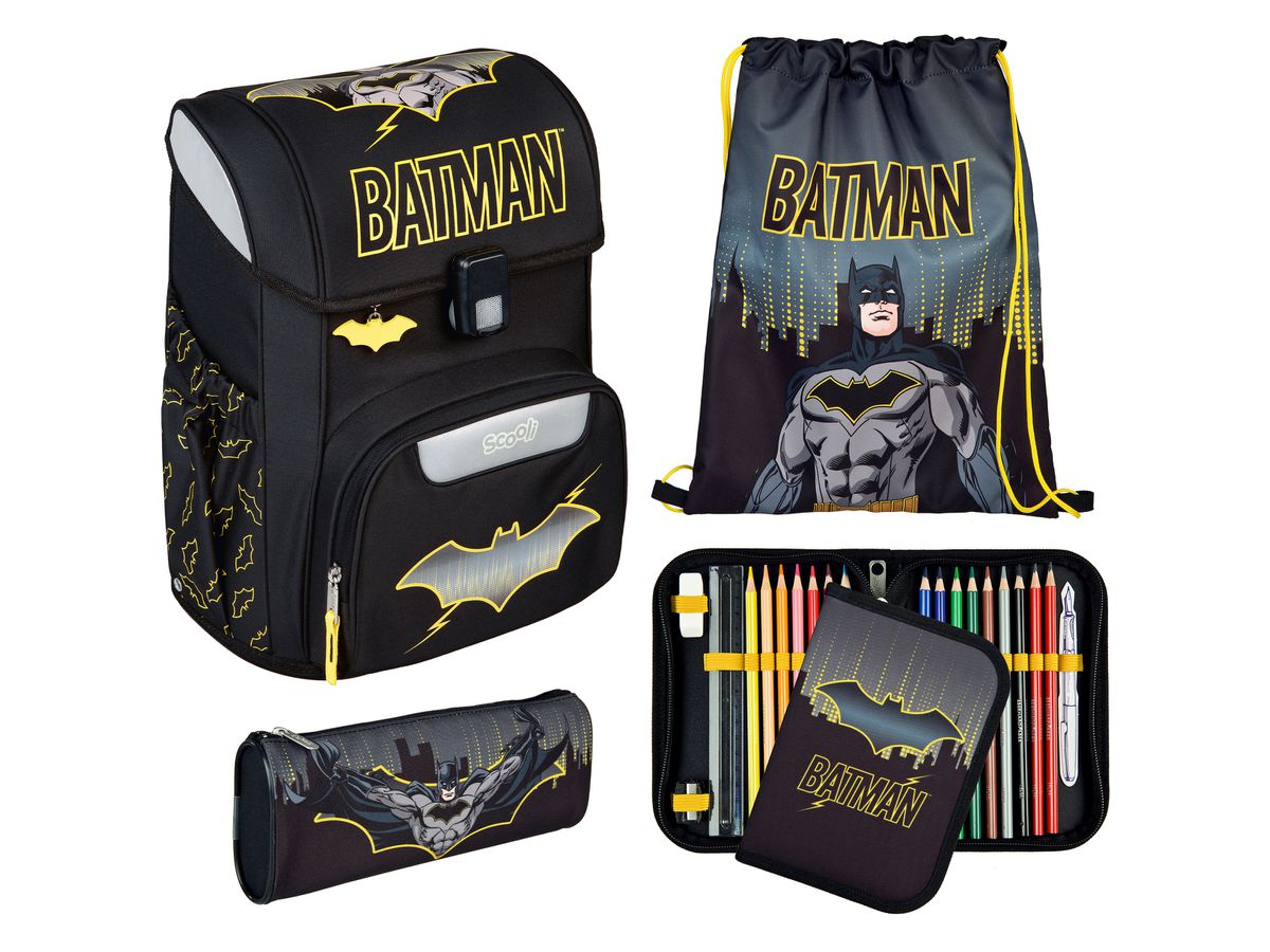 SCOOLI Schulthek-Set EasyStart BMAT8256 Batman 5-teilig (4043946326762)