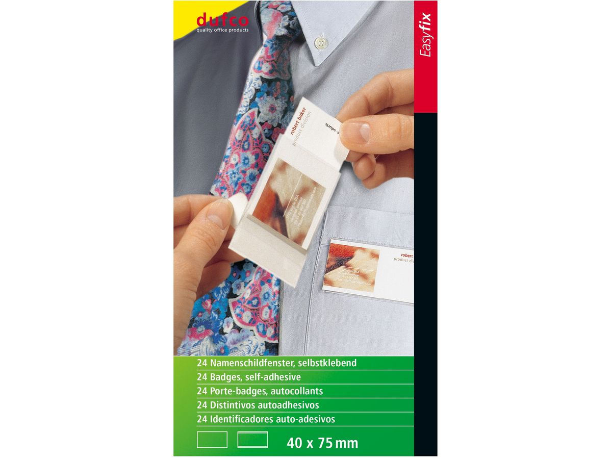 DUFCO Namensschilder 53001.44 40x75mm 24 Stück (7610259005546)