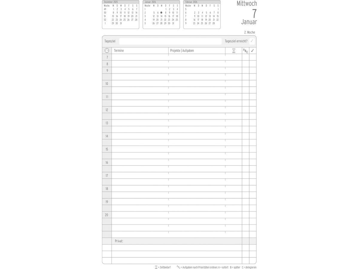 CHRONOPLAN Chronobook Business 2026 50816Z.26 1J/1P noir A5 (4004182088302)
