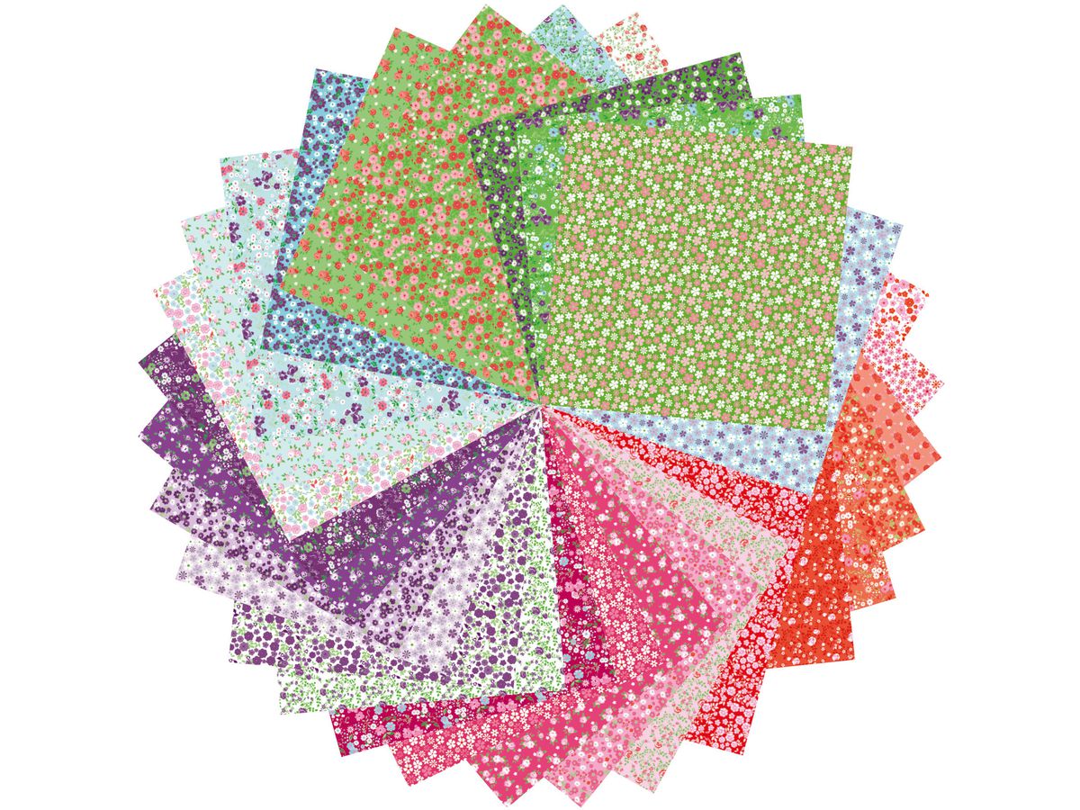 MANDARINE Origamipapier 20x20cm 52509O Liberty 70g 60 Blatt (3065500525092)