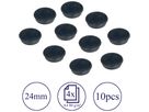 FRANKEN Haftmagnete 24mm HM20 10 schwarz 10 Stück (4016946051903)
