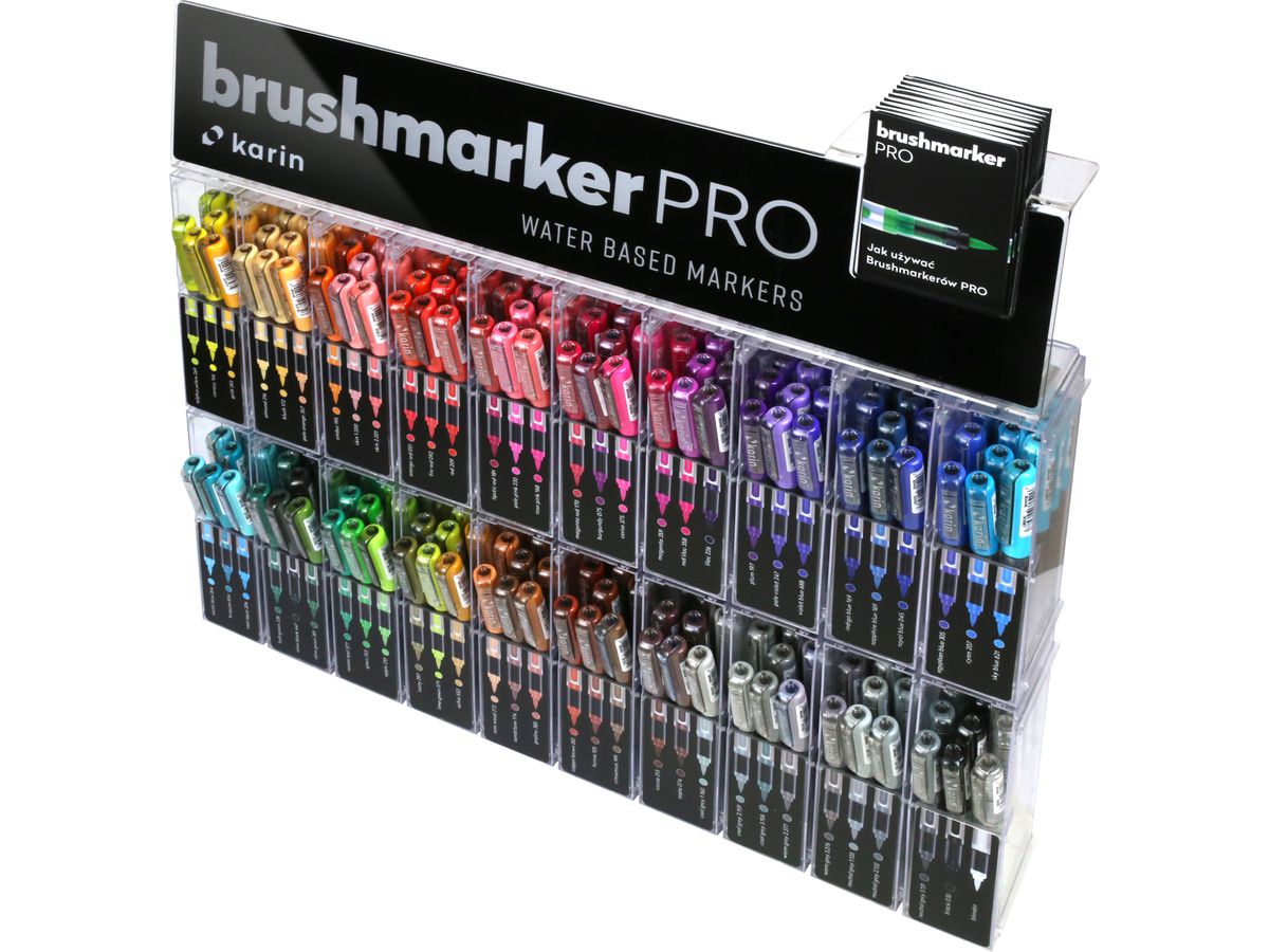 KARIN Brush Marker PRO 27C11 Display 240 pcs. (5904446026912)
