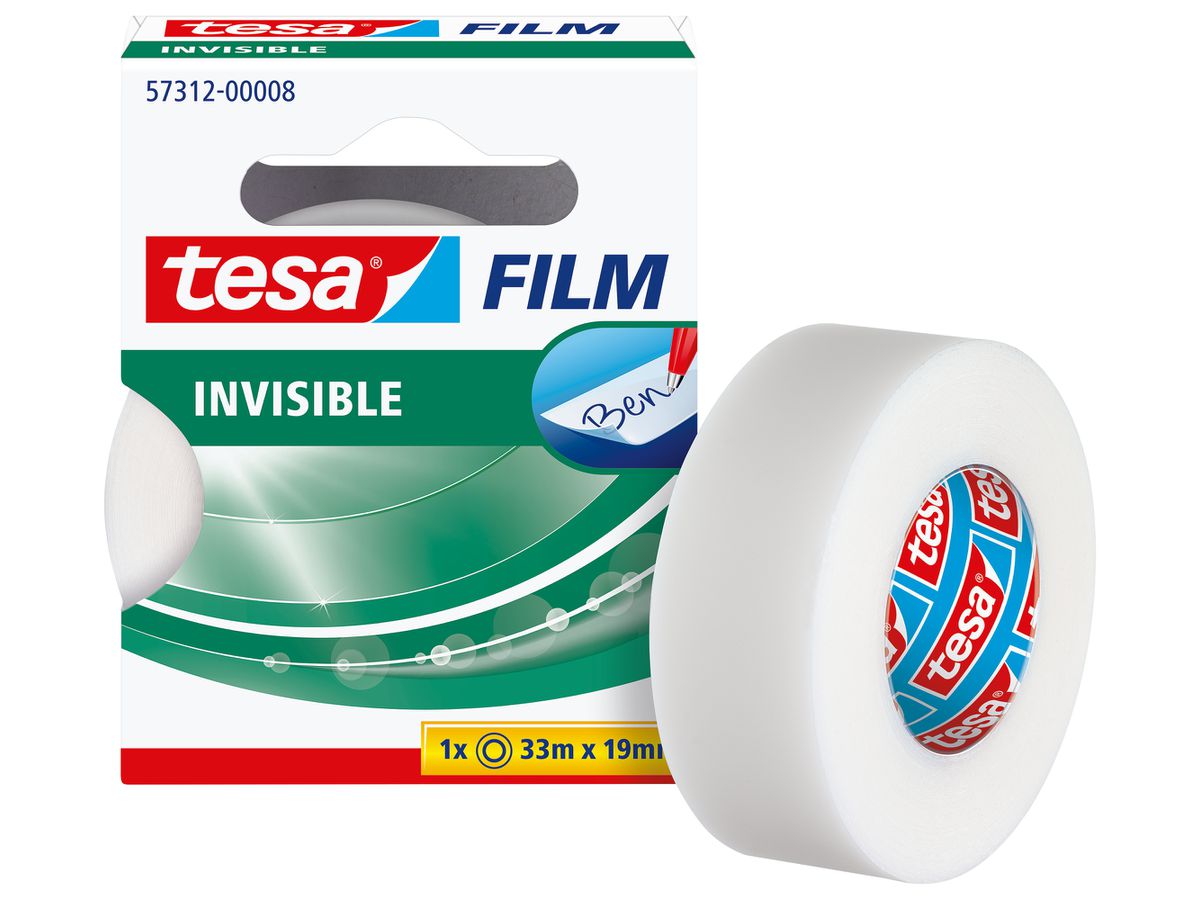 TESA Tesafilm 33mx19mm 57312-00008 invisible 1 roto. (4042448039910)