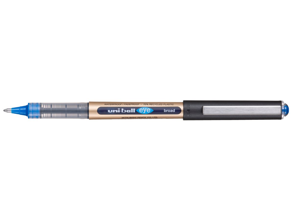 UNI-BALL Tintenroller Eye broad 1mm UB-150-10EBL blau, Eco (4902778315347)