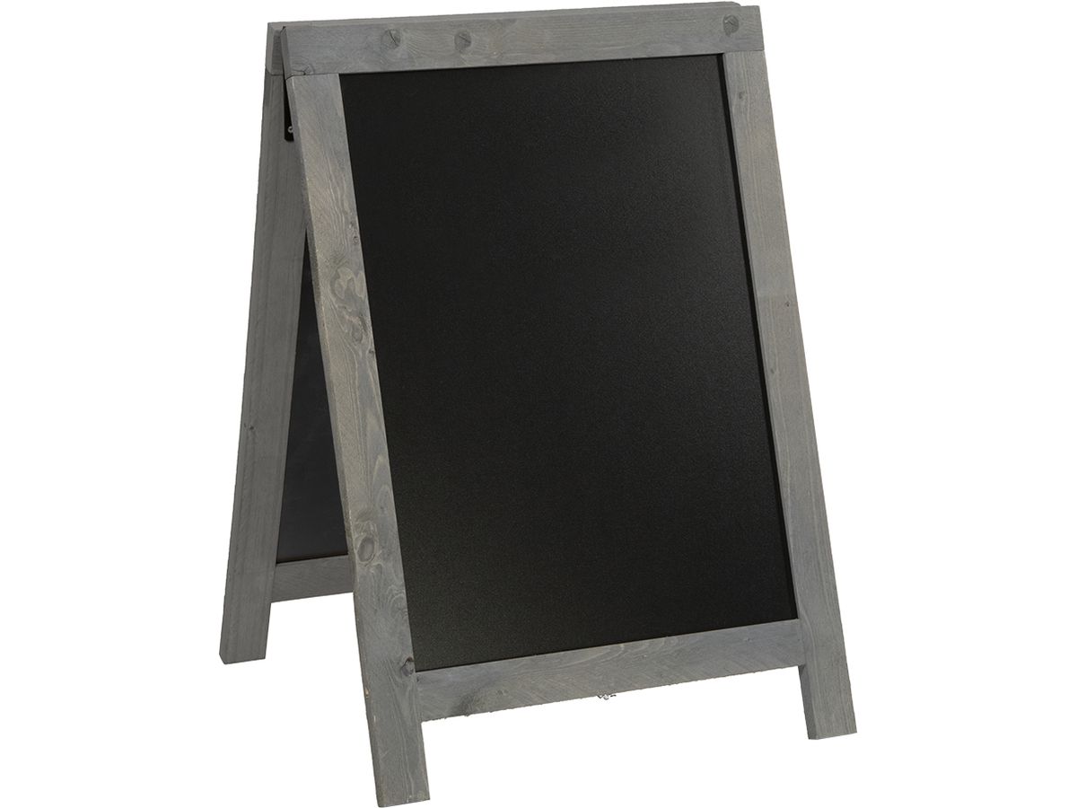 SECURIT Gehwegtafel m. Holzrahmen SBD-NG-85 Vintage grey 85x55x4.5cm (8719075287736)