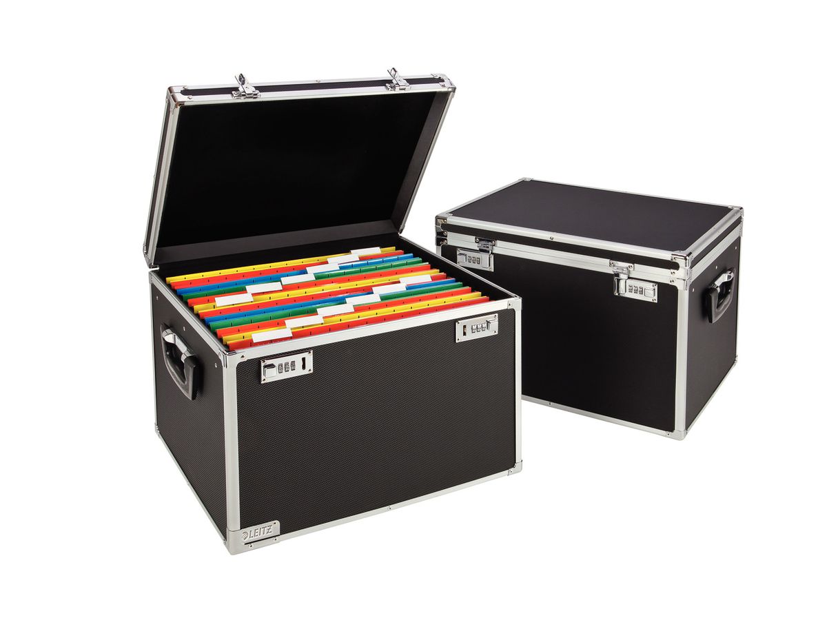 LEITZ bo.doss.susp. 6714-00-95 39.8x34.5x37.5cm noir/chromé (4002432364794)