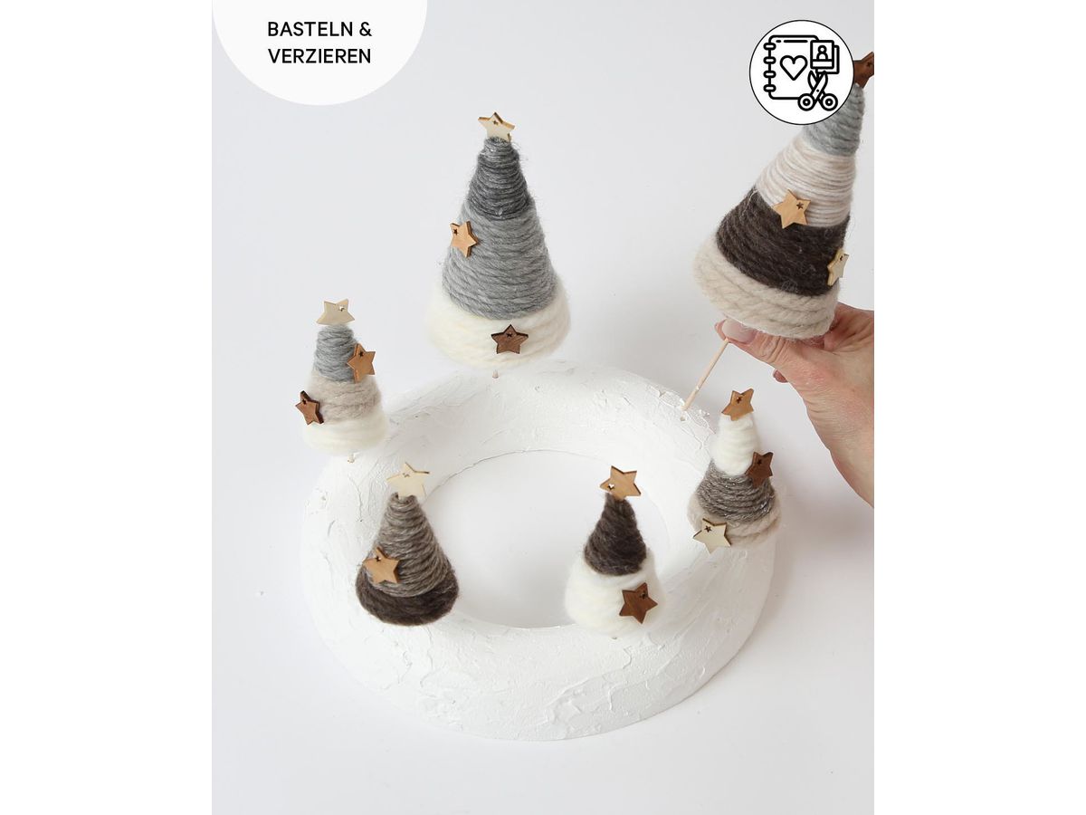 I AM CREATIVE Cono di polistirolo 9x21cm 2506.03 2 pezzi (7611983147366)