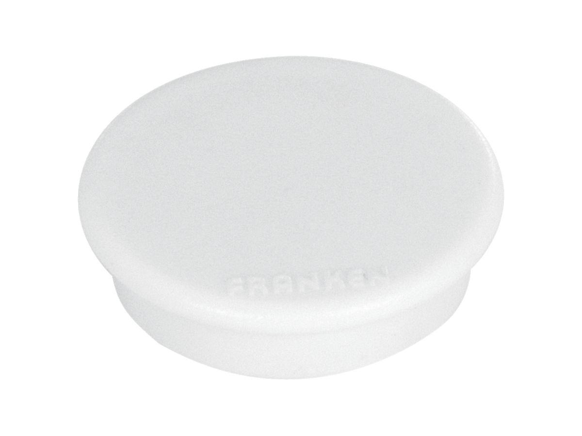FRANKEN Haftmagnete 24mm HM20 09 weiss 10 Stück (4016946051897)