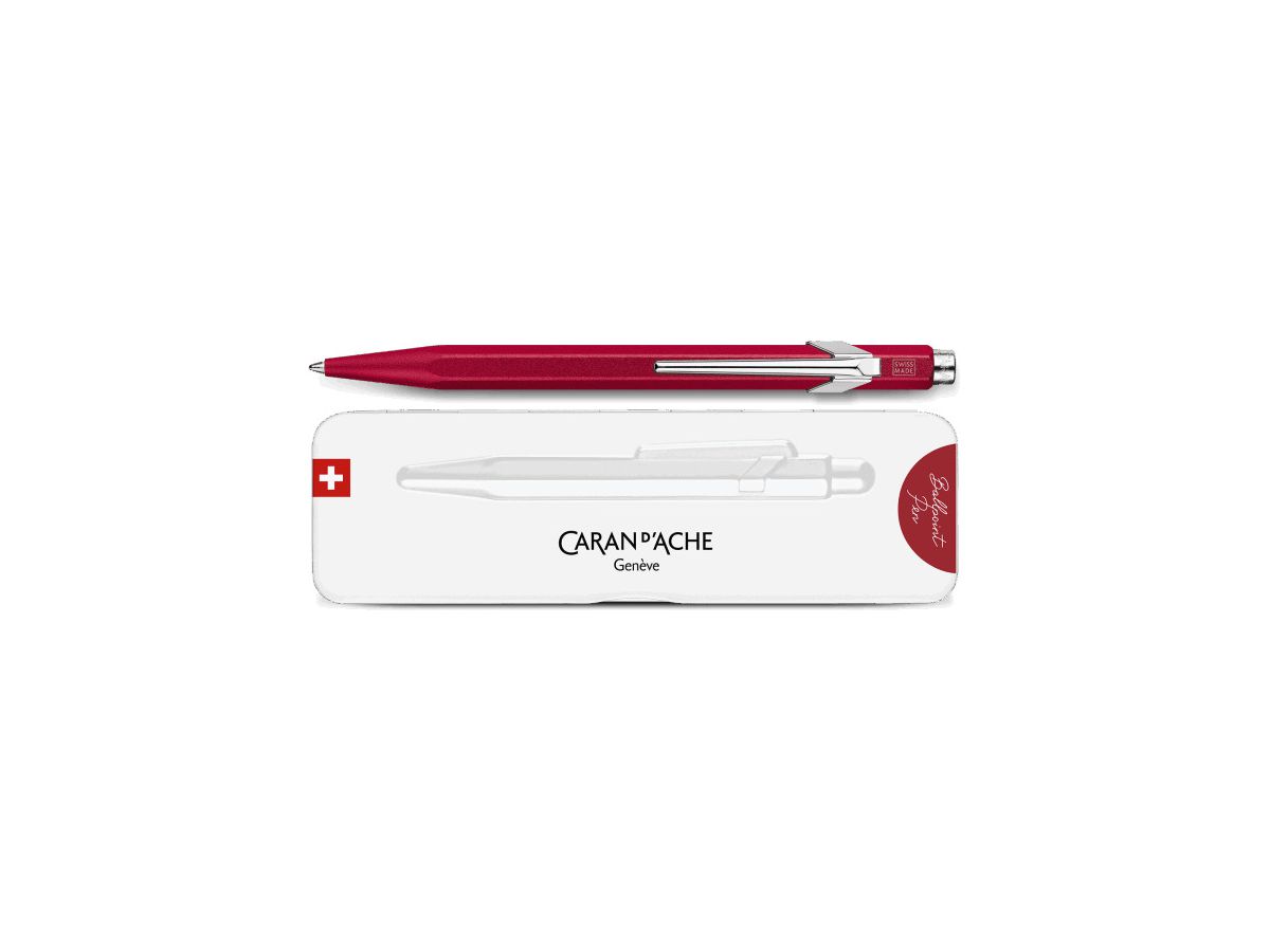 CARAN D'ACHE Penna sfera 849 Colormat-X 849.585 rosso, Slimpack (7630002351706)