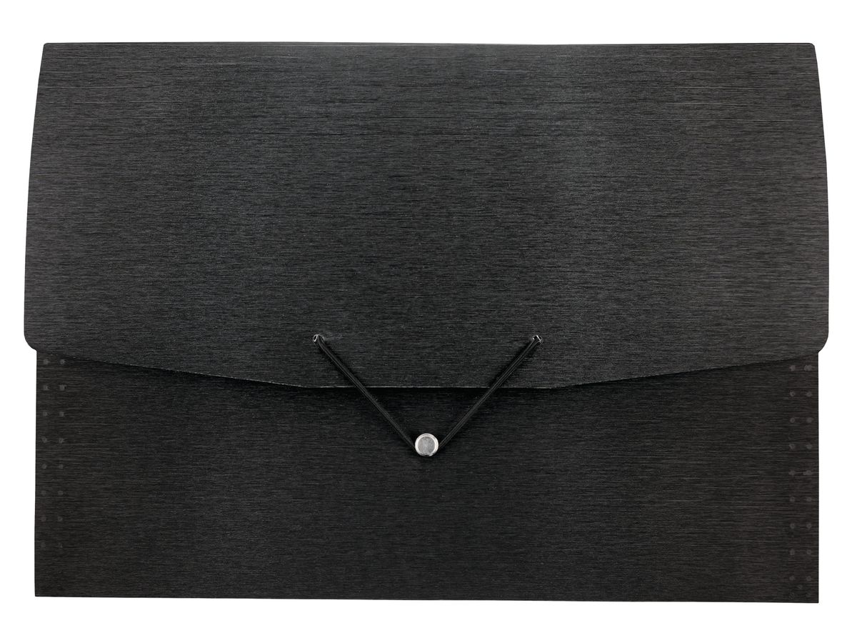 KOLMA Dossier à comp. LineaVerde A4 11.024.06 noir,12 Tabs,PP,Sand,recycl. (7611967113578)