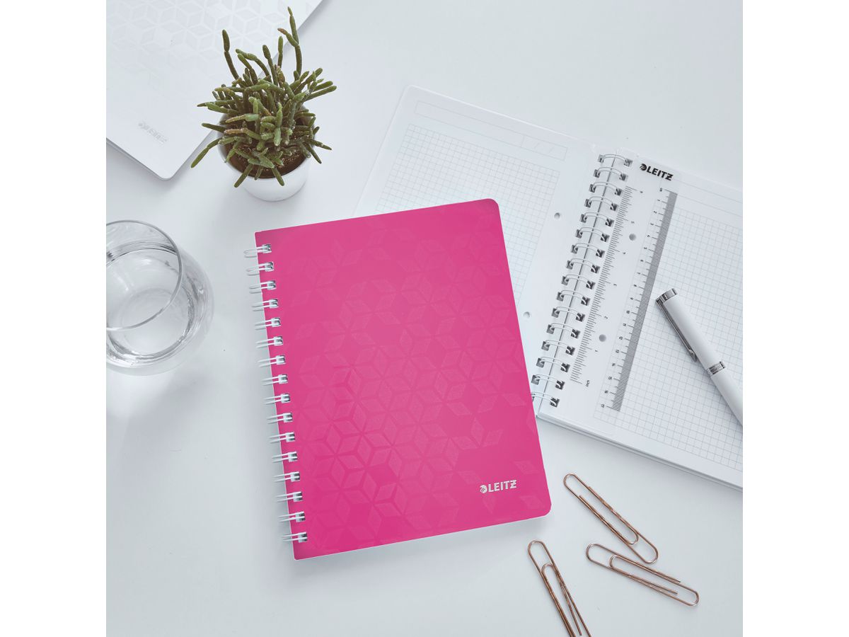 LEITZ Bloc-notes WOW PP A5 46410023 pink quadrillé (4002432107810)