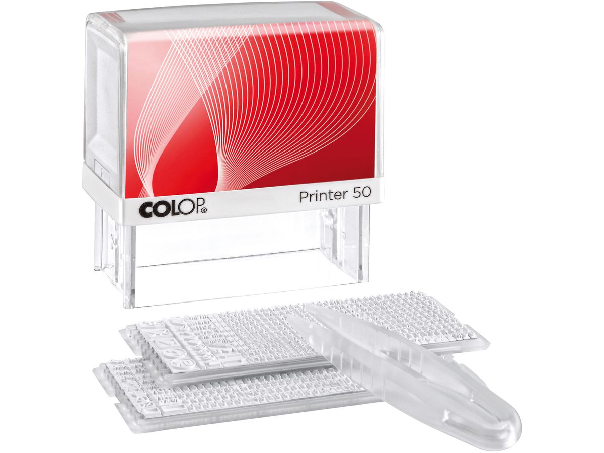 COLOP Tampon text 50/2-SET 8 lignes 69x30mm (9004362399568)