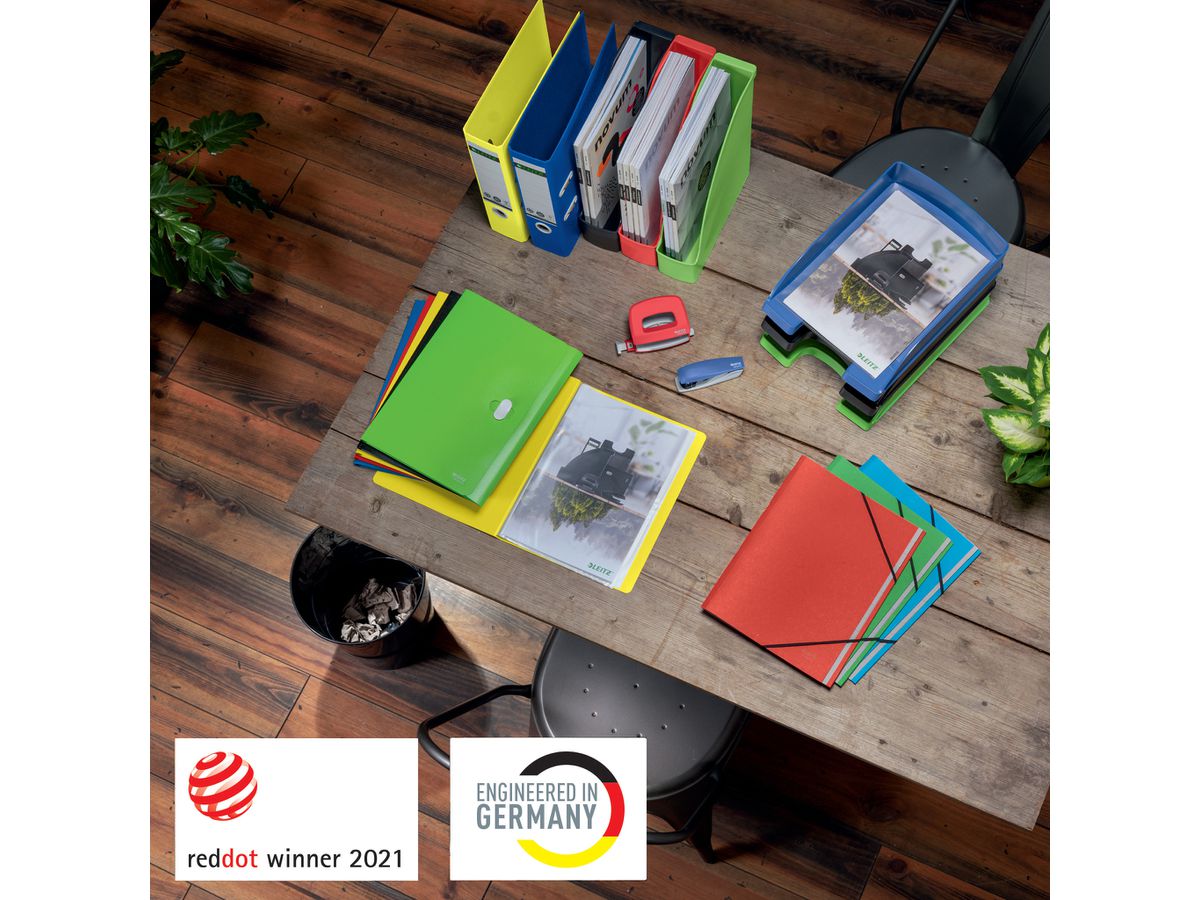 LEITZ Corbeille Courrier Recycle A4 5227-50-50 vert, CO2 neutre (4002432134557)