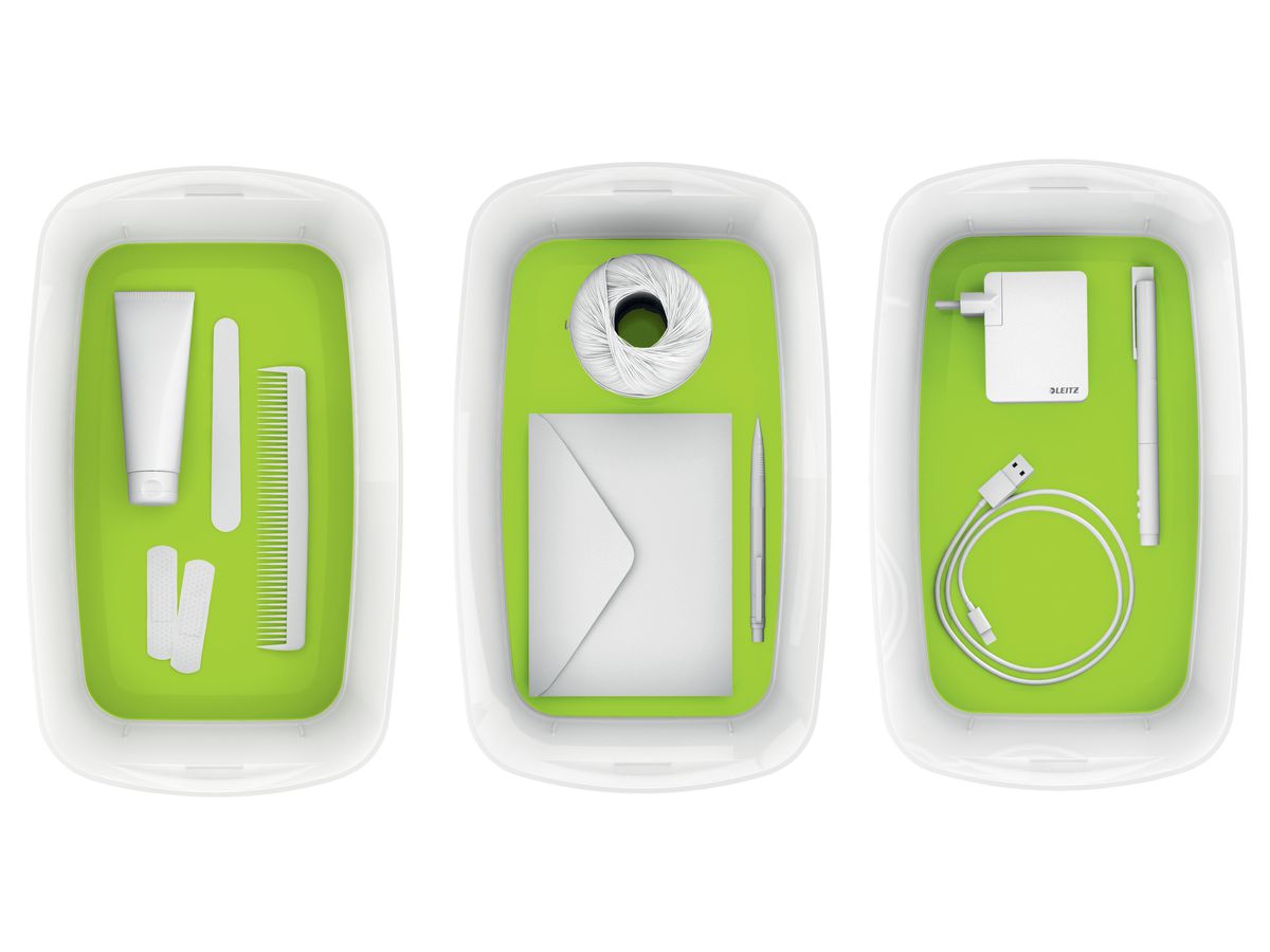 LEITZ MyBox S avec couvercle 5lt 5229-10-54 blanc/vert (4002432123629)