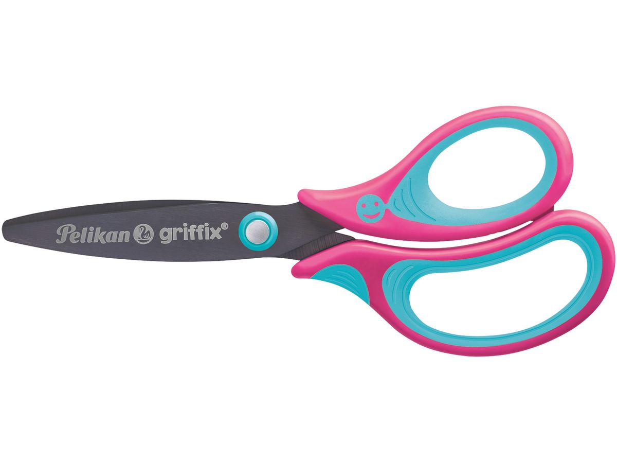 PELIKAN Ciseaux Griffix 819114 Lovely Pink, droitiers (4012700819116)