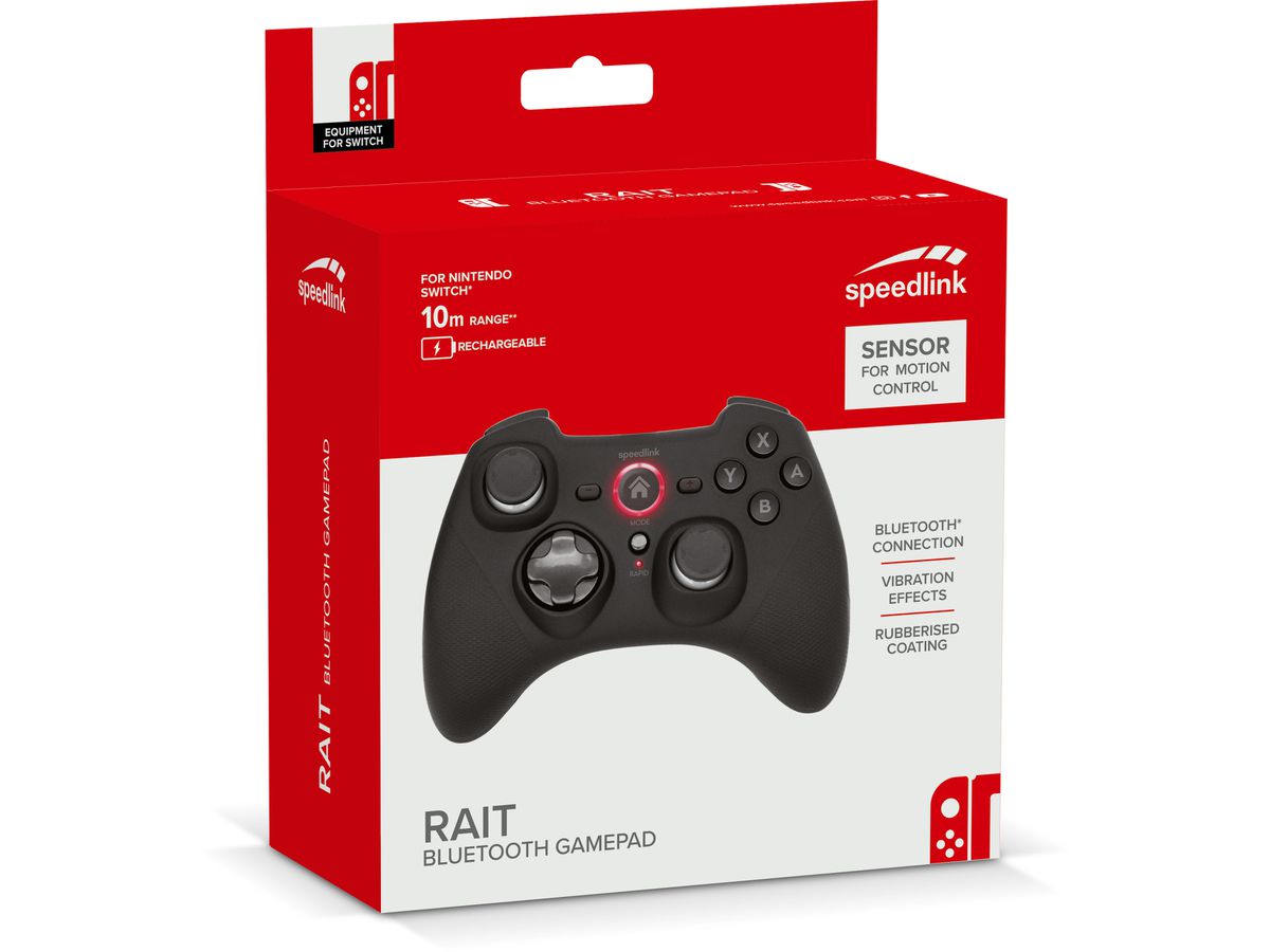 SPEEDLINK RAIT Bluetooth Gamepad SL-330402-RRBK NSW, OLED, rubber-black (4027301210811)