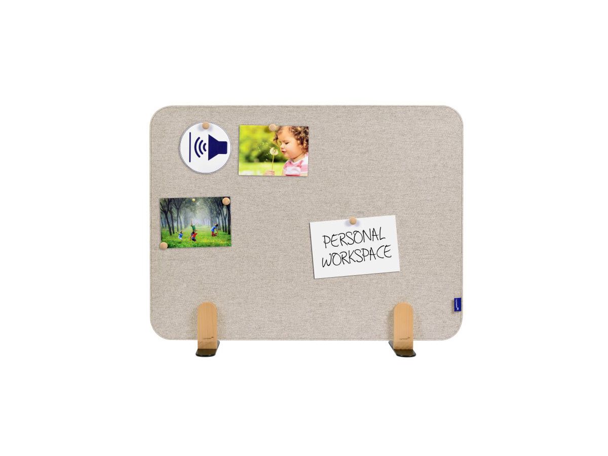 LEGAMASTER Divisorio x scrivania 80x60cm 7-209833 ELEMENTS, beige, supporto (8713797101226)