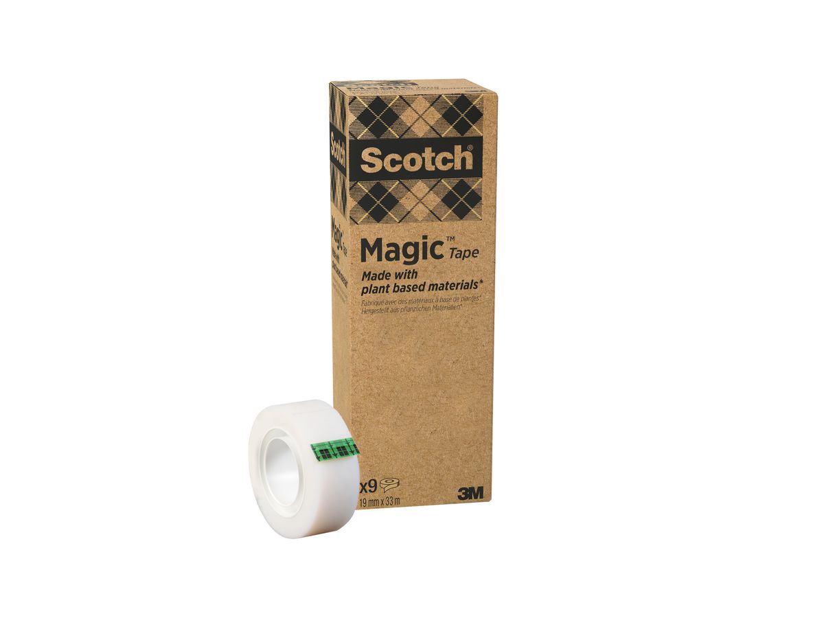 SCOTCH Magic Tape 900 19mmx33m 900-9 trasparente 9 rotoli (4046719270729)