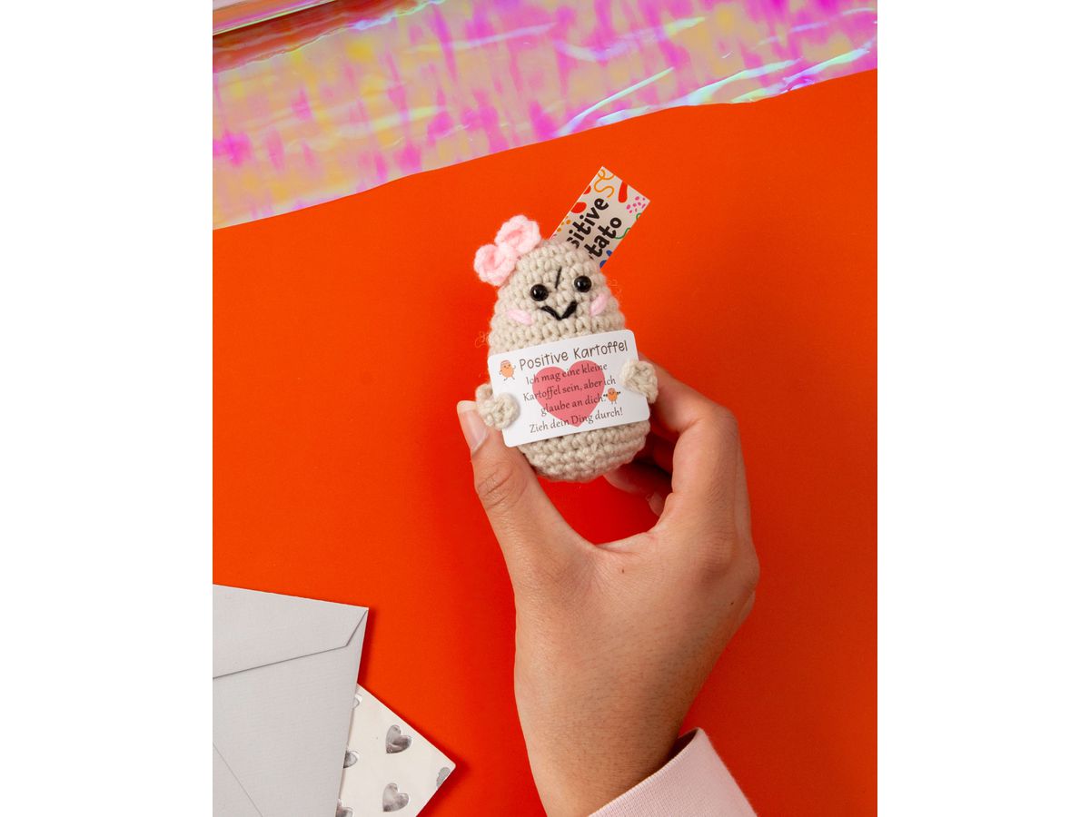 I AM CREATIVE Positive Potato boucle 8cm 212748 beige (7611983252268)