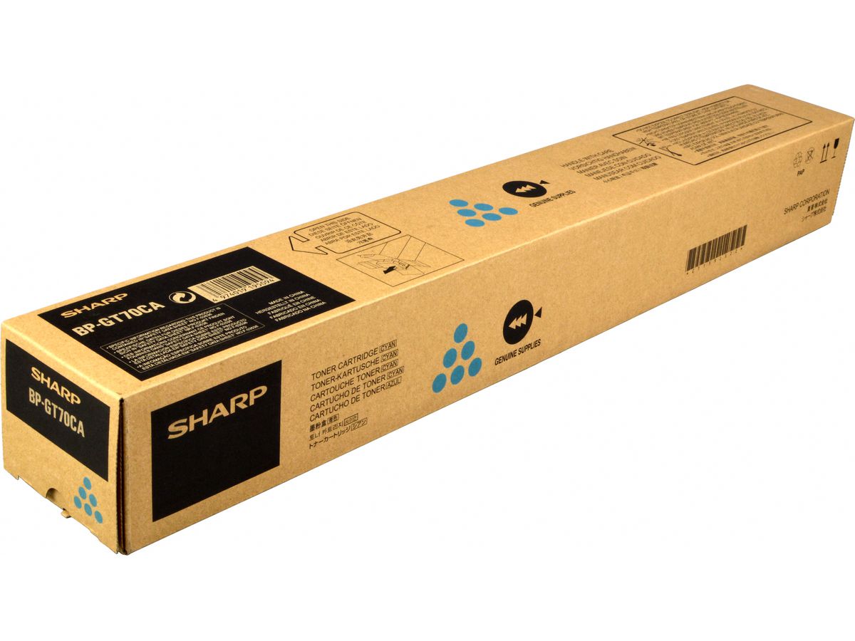 SHARP Toner cyan BP-GT70CA BP50C26/50C31 24'000 pagine (4974019195094)