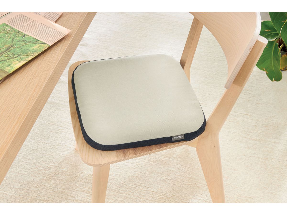 LEITZ Sitzkissen Ergo Active 6540-00-85 hellgrau mit Stoffbezug (4002432134724)