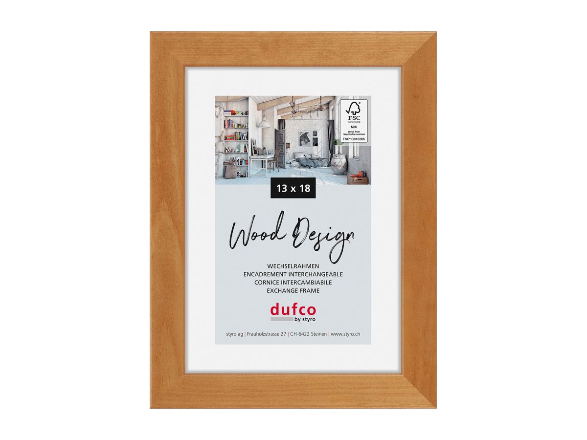 DUFCO Holz-Bilderrahmen 13x18cm 1610.80597 Toronto Kirschbaum (7610259805979)