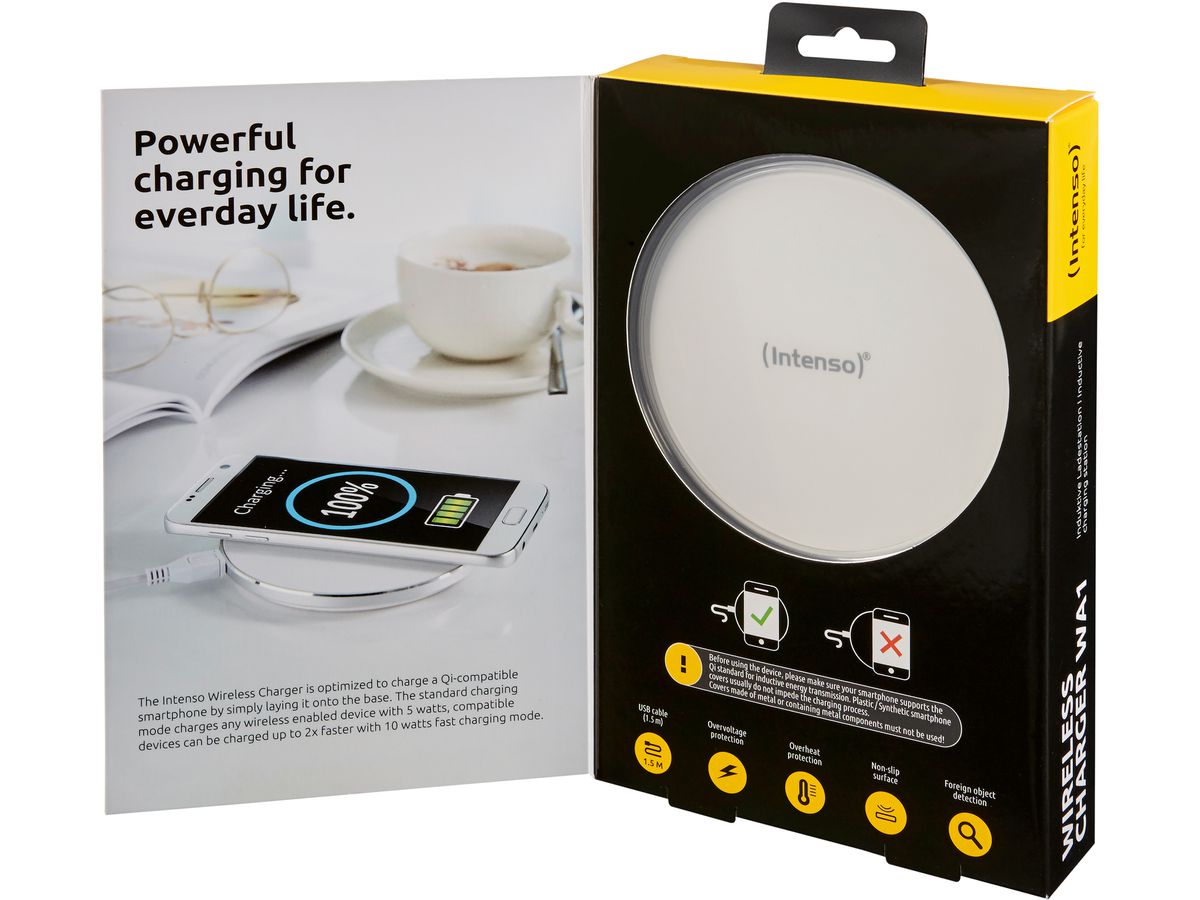 INTENSO Wireless Charger WA1 white 7410512 (4034303026463)