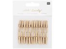 RICO DESIGN Clip decorative glitter 3cm 7040.30.88 gold 24 pezzi (4051271476106)