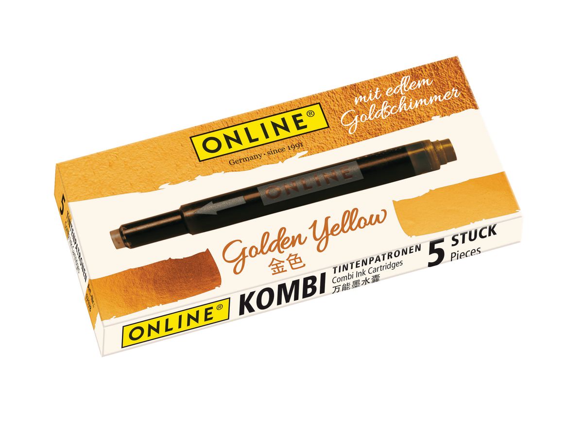 ONLINE Tintenpatrone Kombi 17178/12 golden yellow (4014421171788)
