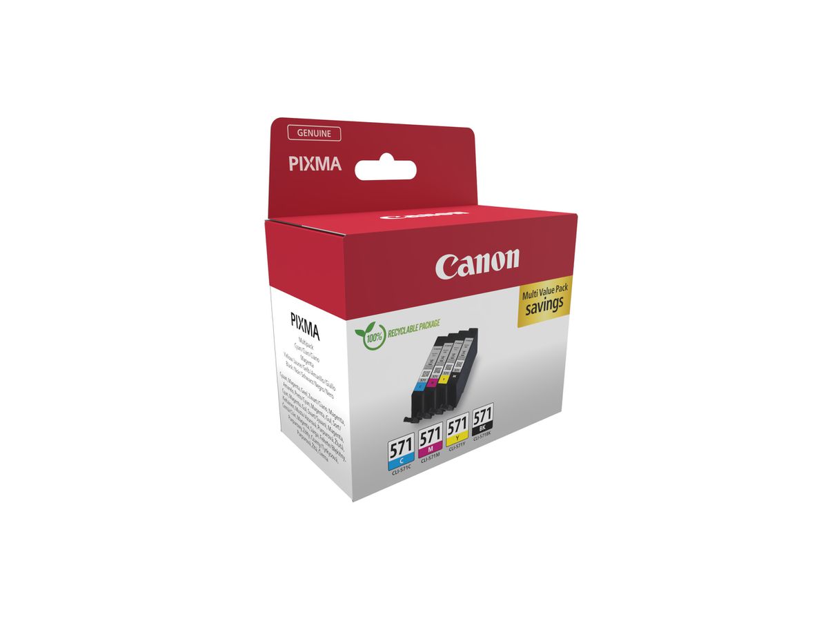 CANON Multipack inchiostro BKCMY CLI-571 PPIXMA MG5750 7ml (8714574679181)