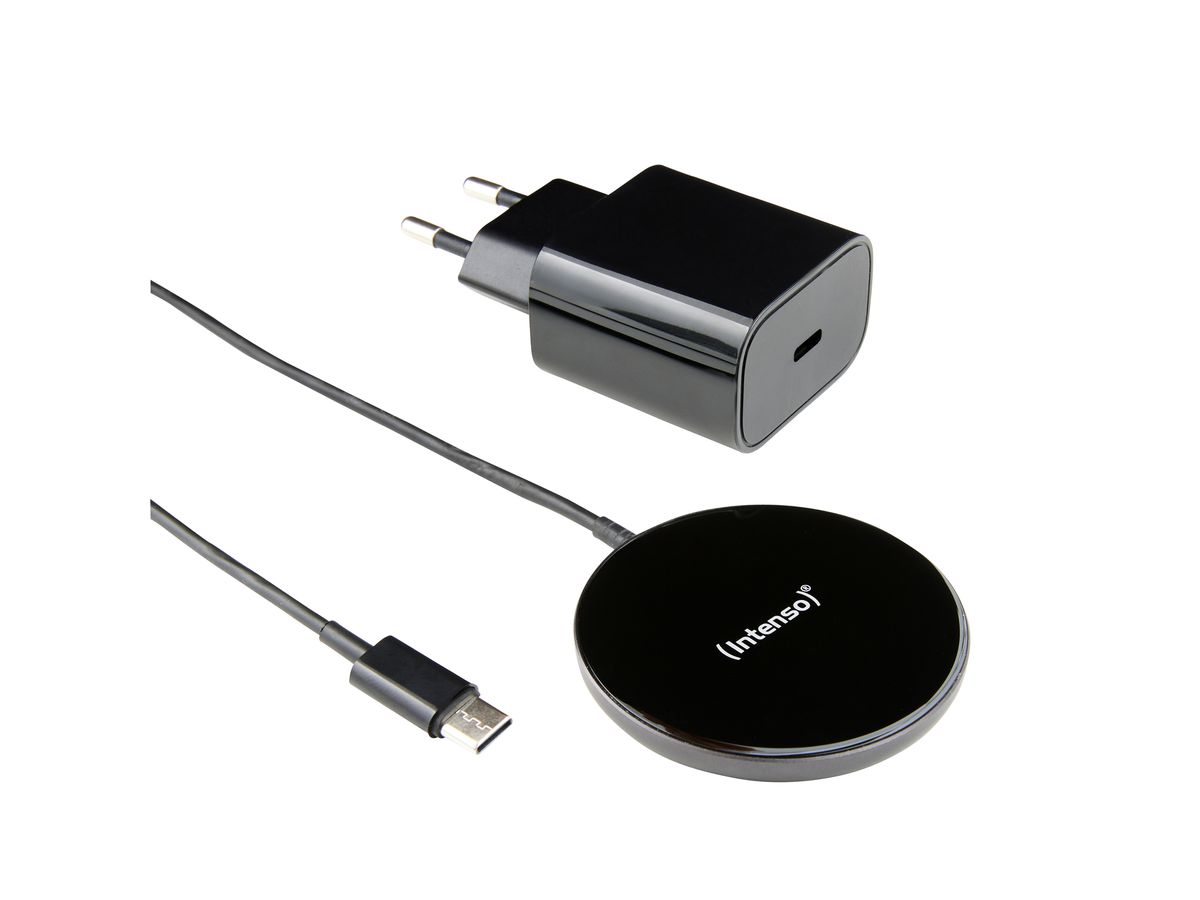 INTENSO Magnetic Wireless Charger MB1 7410710 MagSafe compatibility black (4034303032648)