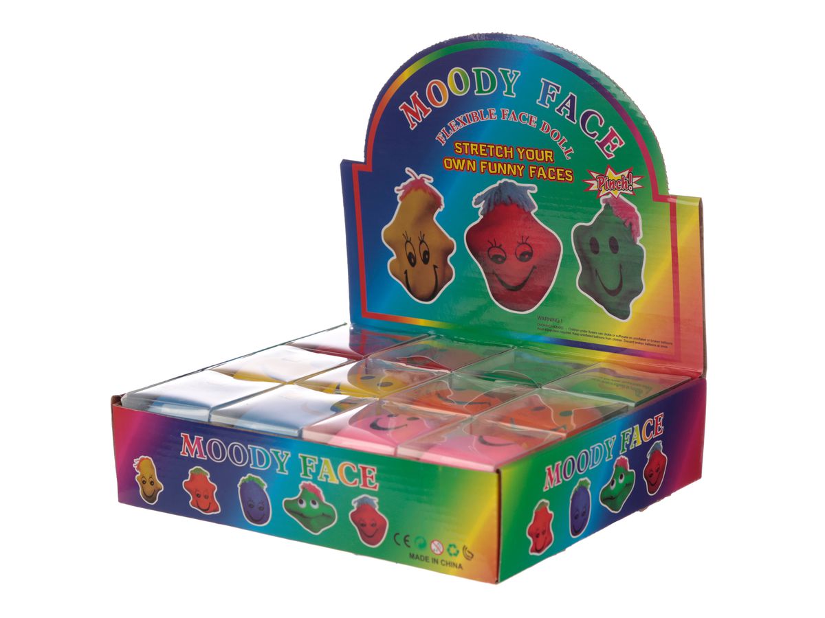 ROOST Colourful Squeezy Mood Head TY446 coloré (5055071669170)