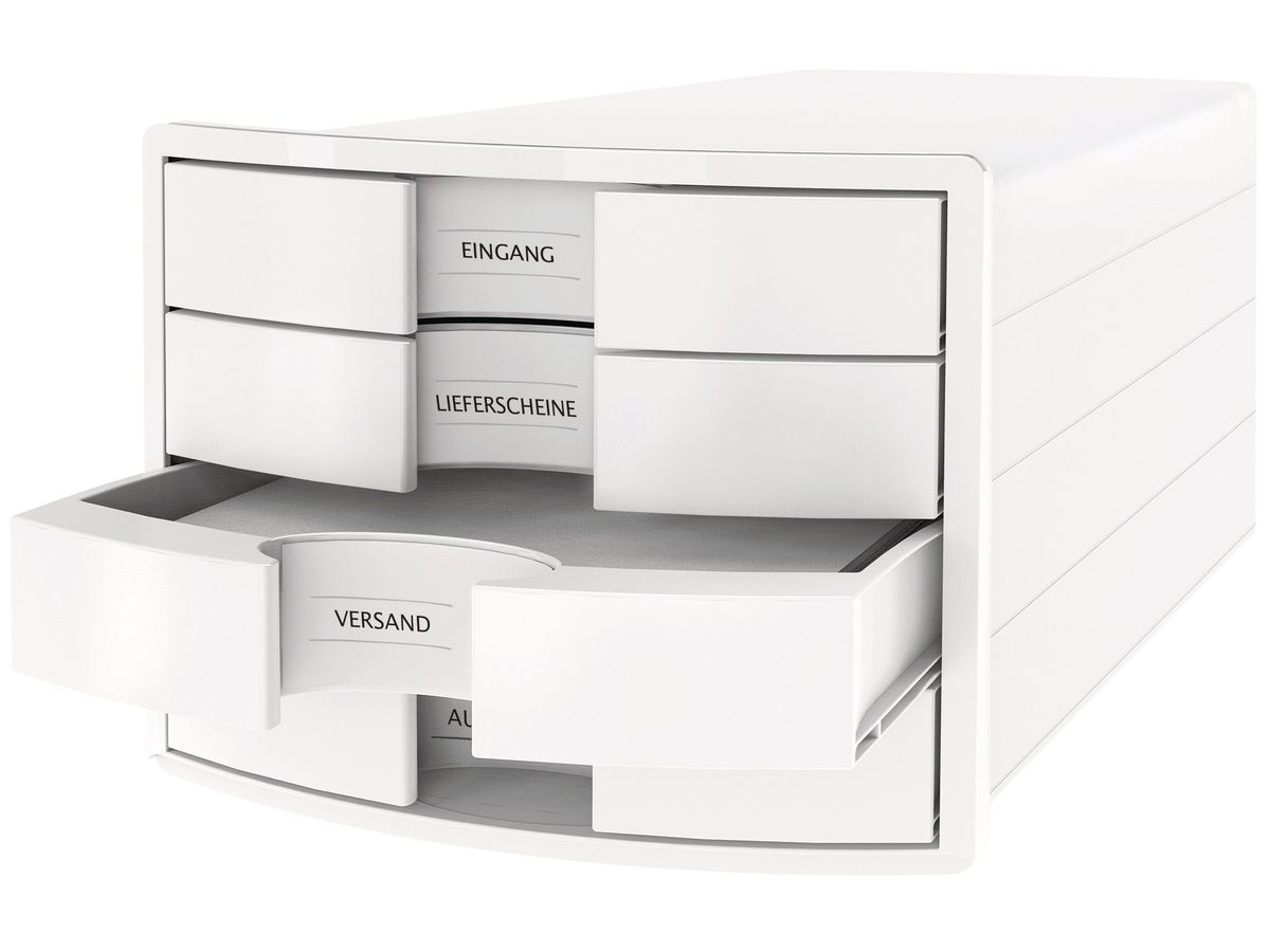 HAN Cassettiera IMPULS A4/C4 14.75 bianco 4 cassetti (4012473101791)