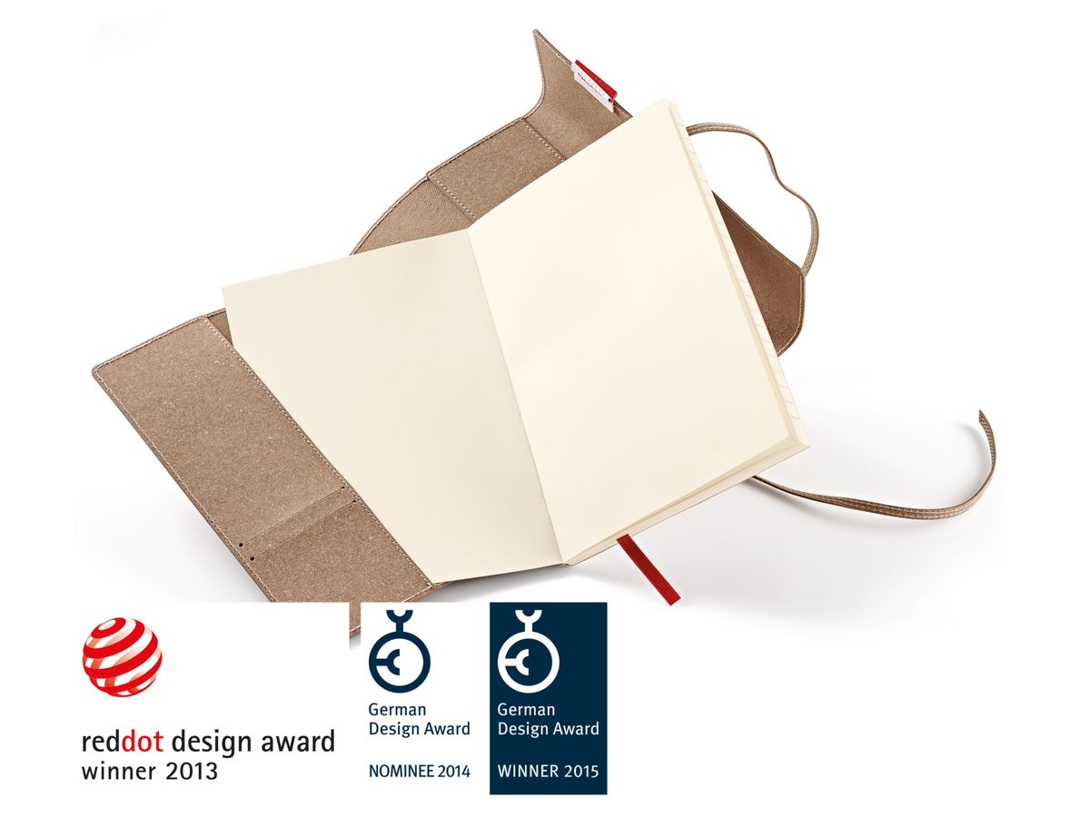 TRANSOTYPE senseBook FLAP REFILL A5 75510501 ligné, M, 135 feuilles beige (8716329071431)