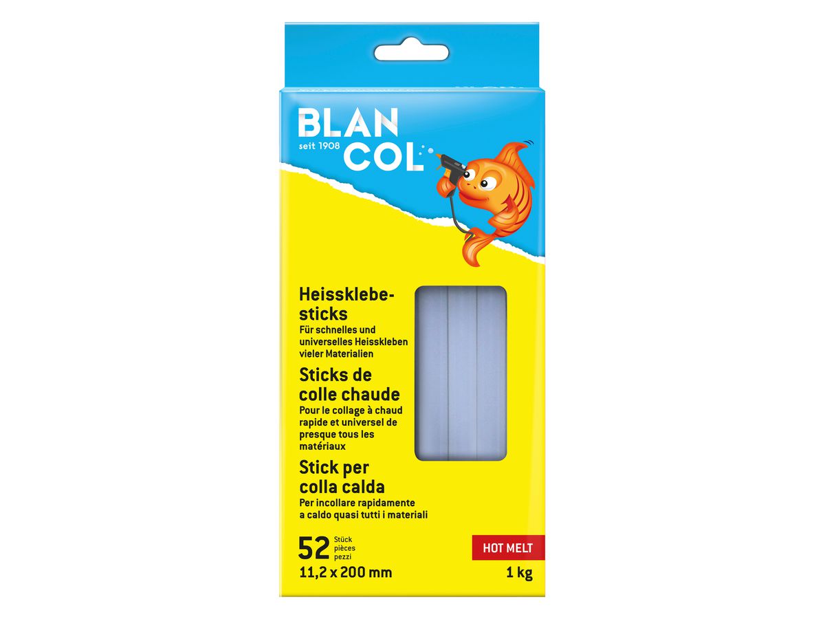 BLANCOL Glue sticks 32409 11.2x200mm, rotondo 52 pezzi (7610067324099)