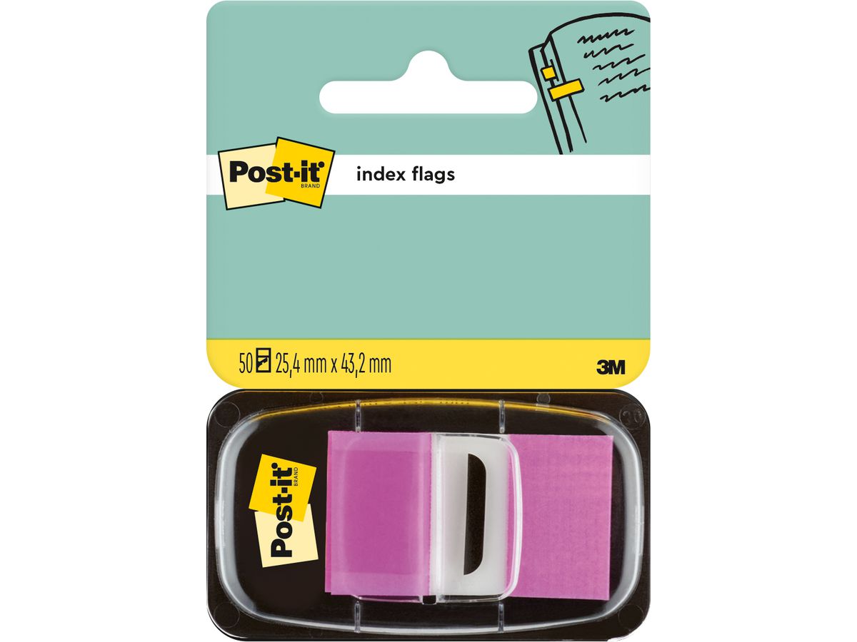 POST-IT Index Tabs 25.4x43.2mm 680-8 violet/50 tabs (0021200707575)