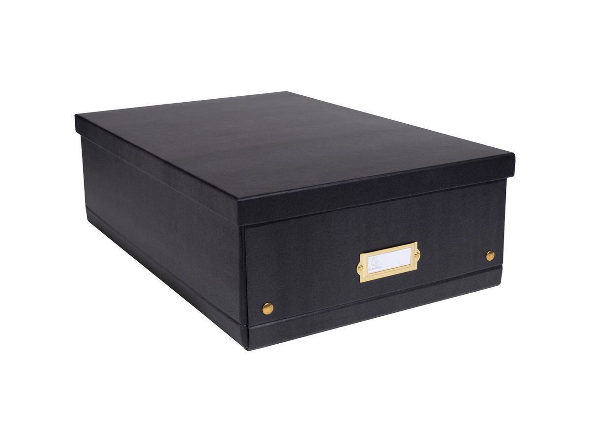 EXACOMPTA Boîte de rangement Neo Deco 62451E noir, A3+ 33x50x16cm (3130630624516)
