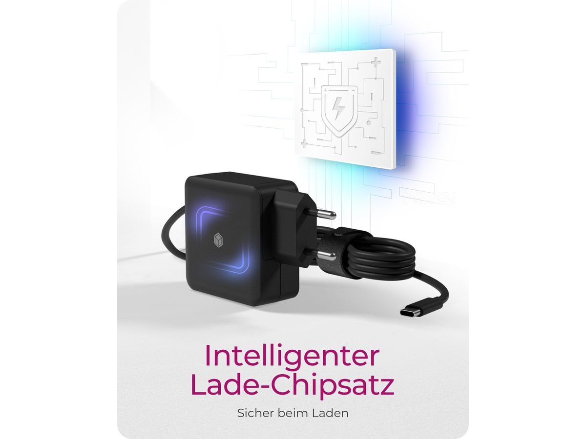 ICY BOX Steckerladegerät mit PD IB-PS111-PD USB-C, PD 3.0, 65W 1.5m (4250078173793)