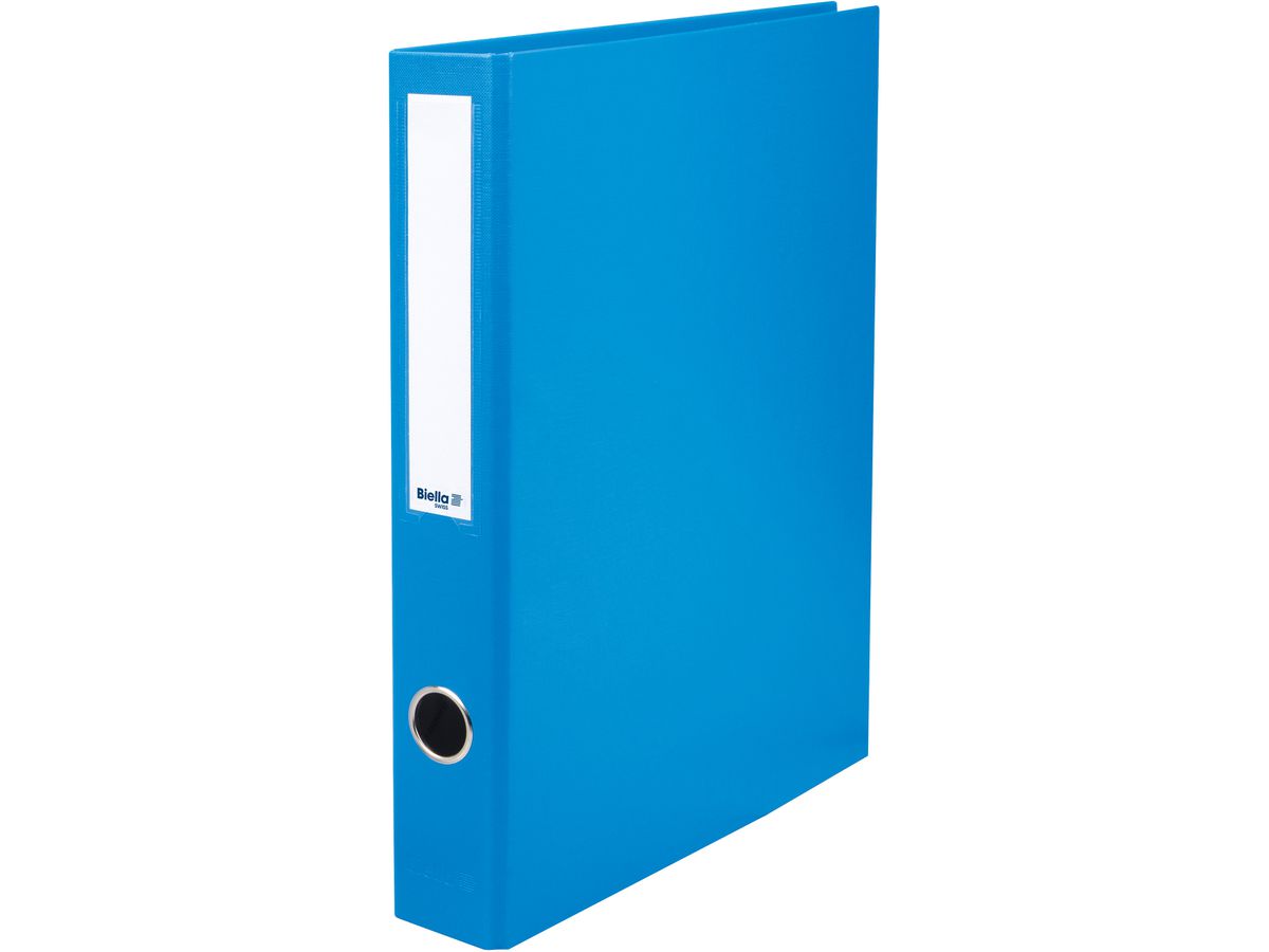 BIELLA Zeigebuch Dinor-Quatro 4cm 12644405U blau, 4-Ring A4 (7611365255900)