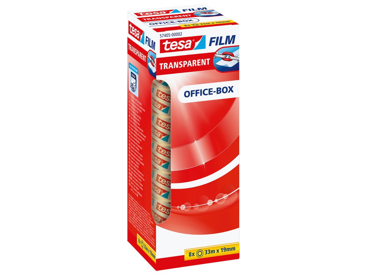 TESA Klebeband transp.Box 33mx19mm 574050000 8 Stk. (4042448036131)